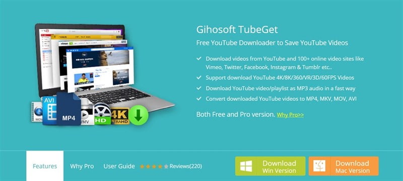 Gihosoft TubeGet - phần mềm download playlist youtube phổ biến nhất hiện nay