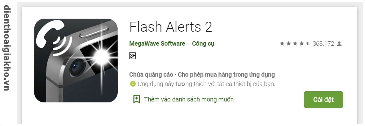 Tải ứng dụng mang tên Flash Alerts 2