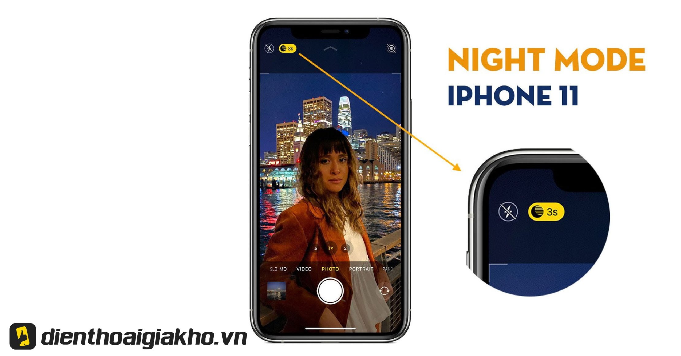 Cách chụp ảnh đẹp trên iPhone 11 bằng Night mode