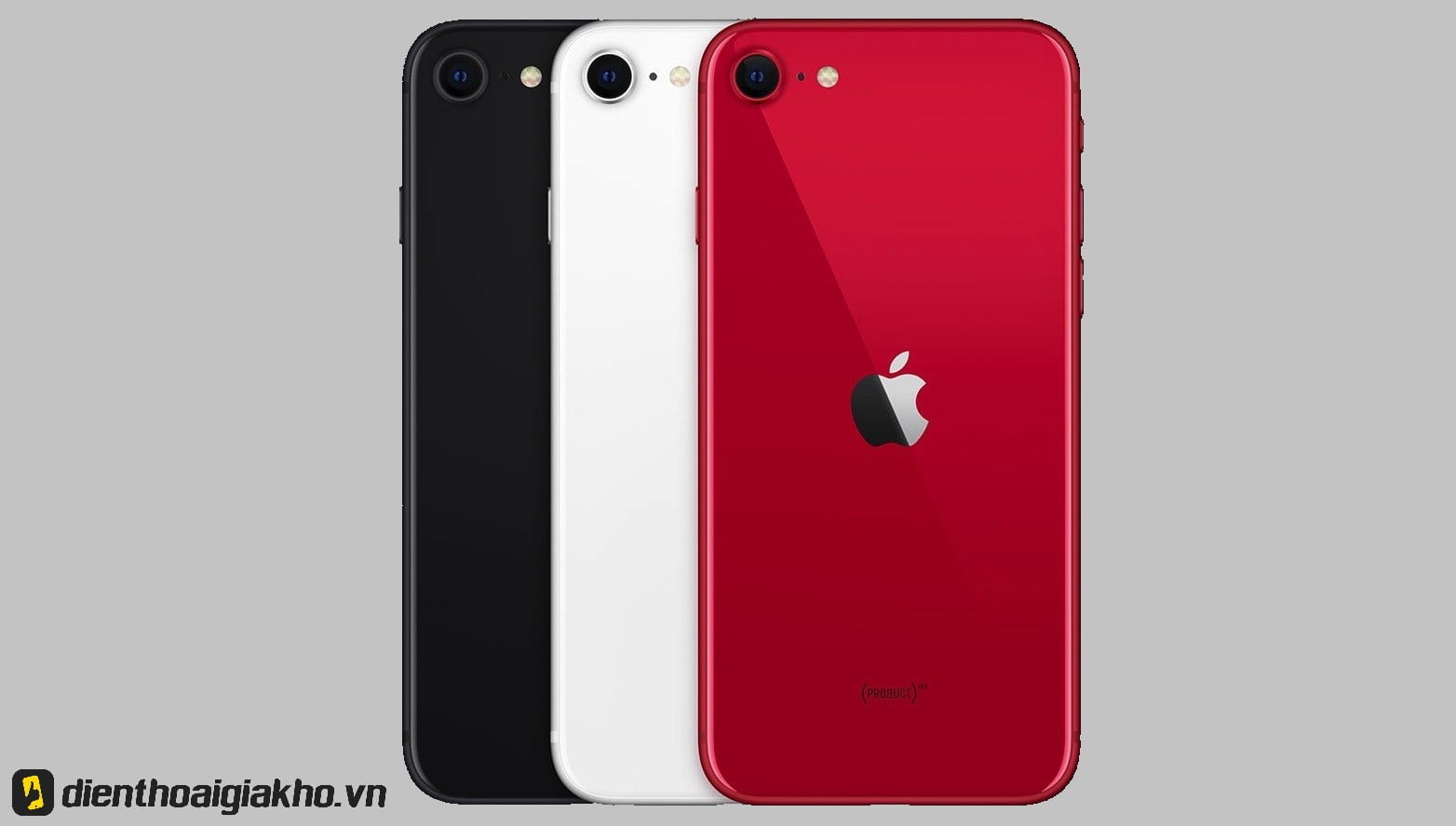 iPhone SE 2020 ra mắt với 3 màu gồm: Đỏ, Đen và Trắng khác với iPhone 8 (Đen, Trắng, Hồng).