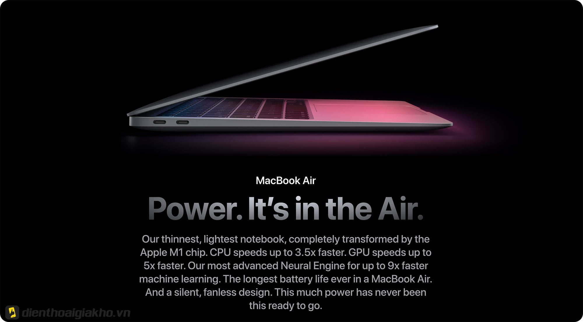 Ổ cứng MGN73 - MacBook Air 2020 13 Inch Apple M1 8GB/512GB Gray Chính Hãng