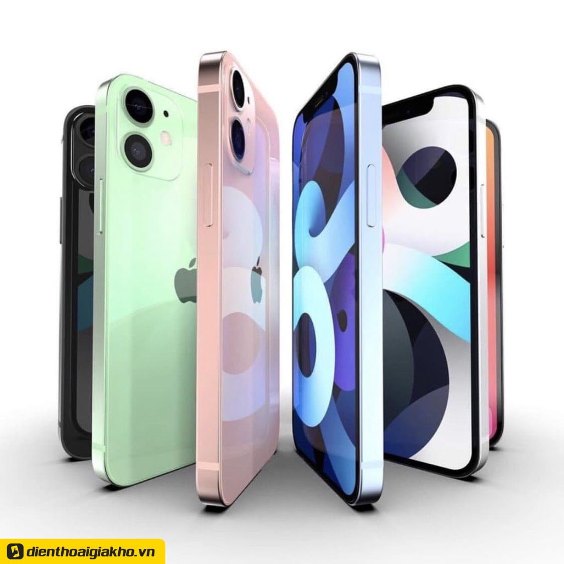 iPhone 12 Mini 128GB chính hãng BST 6 màu sắc đa dạng bao gồm đen, đỏ, trắng, xanh lá, xanh dương và tím. Mỗi màu sắc đều mang những nét cá tính và thể hiện phong cách vô cùng khác biệt.