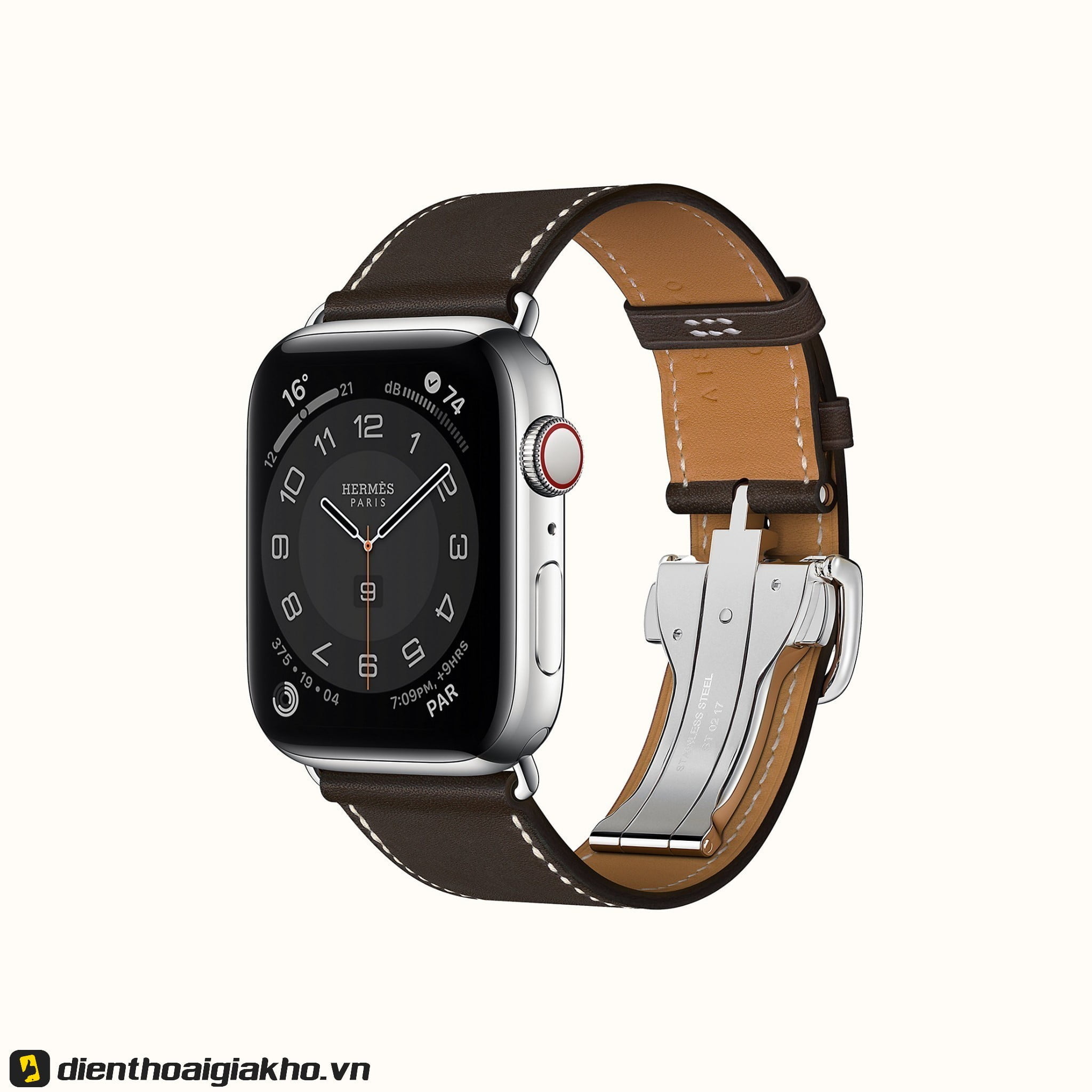 Không thể không kể đến Hermes - phiên bản sang chảnh nhất của Apple Watch Series 6 44mm LTE Stainless Steel Case với mức giá khủng.