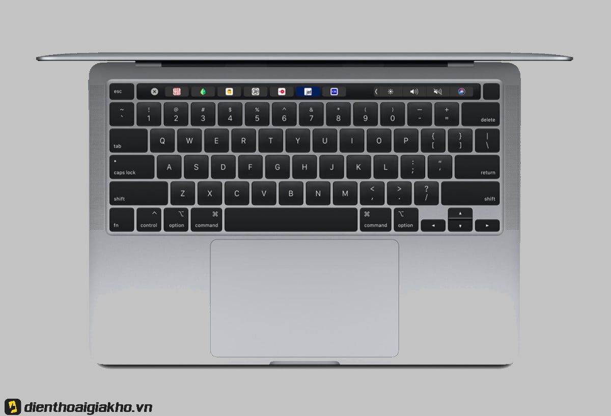 Bàn phím Touch Bar với phím ESC riêng biệt được tích hợp trên MWP52 - Macbook Pro 2020.