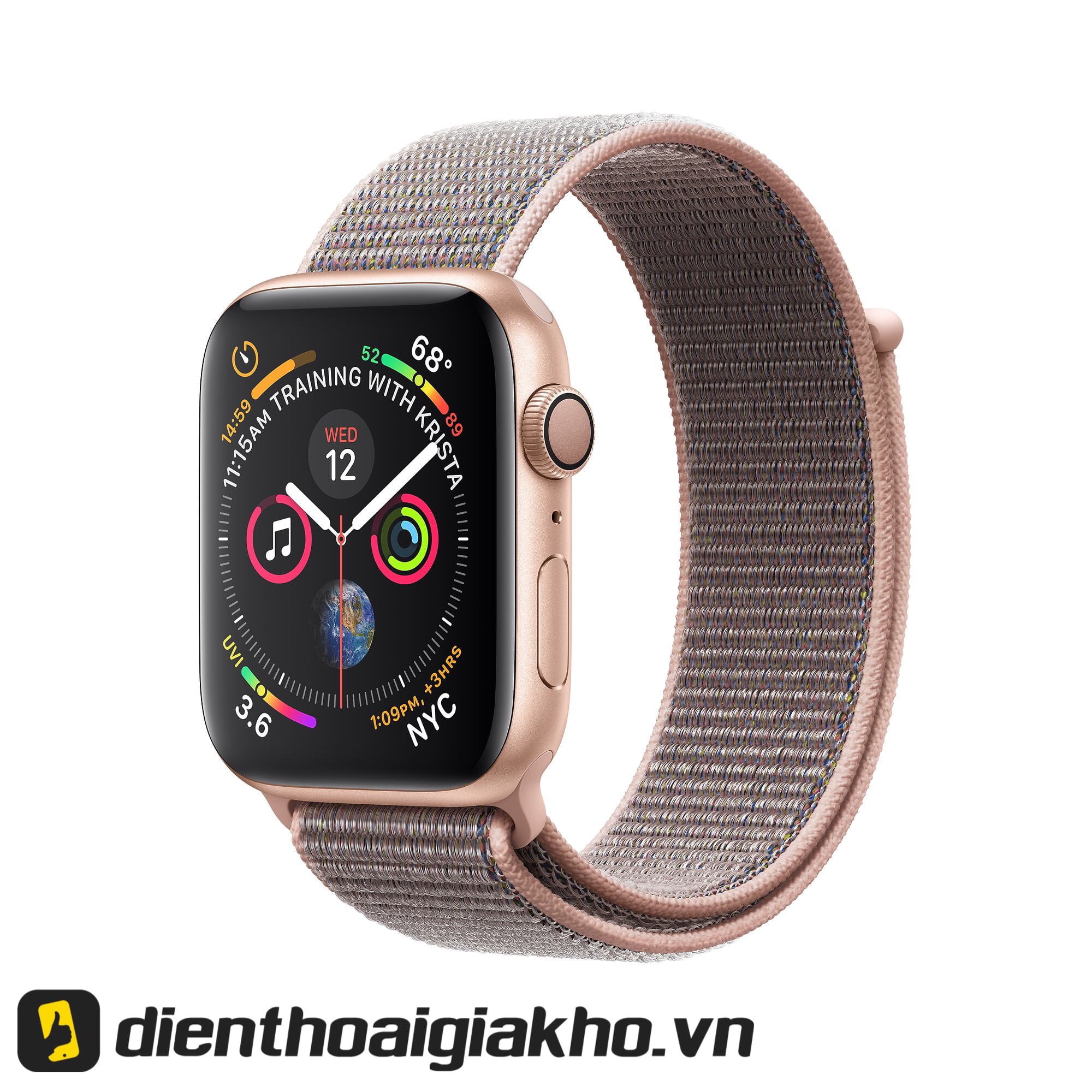 Chiếc đồng hồ Apple Watch Series 4 40mm GPS Aluminum. Được hãng Apple tích hợp những tinh hoa trong phong cách thiết kế. Phải nói là đậm chất đơn giản nhờ phối màu lẫn viền nét tinh tế, sang trọng bậc nhất. Mặt đồng hồ không quá to, vẫn theo xu hướng thiết kế theo ngôn ngữ truyền thống.