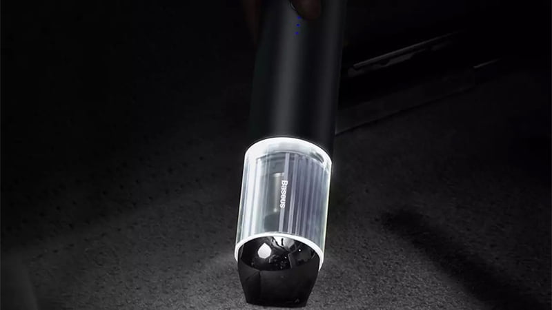 Máy hút bụi cầm tay Baseus A3 Car Vacuum Cleaner (15000pa) Tarnish có trang bị đèn LED vô cùng tiện dụng