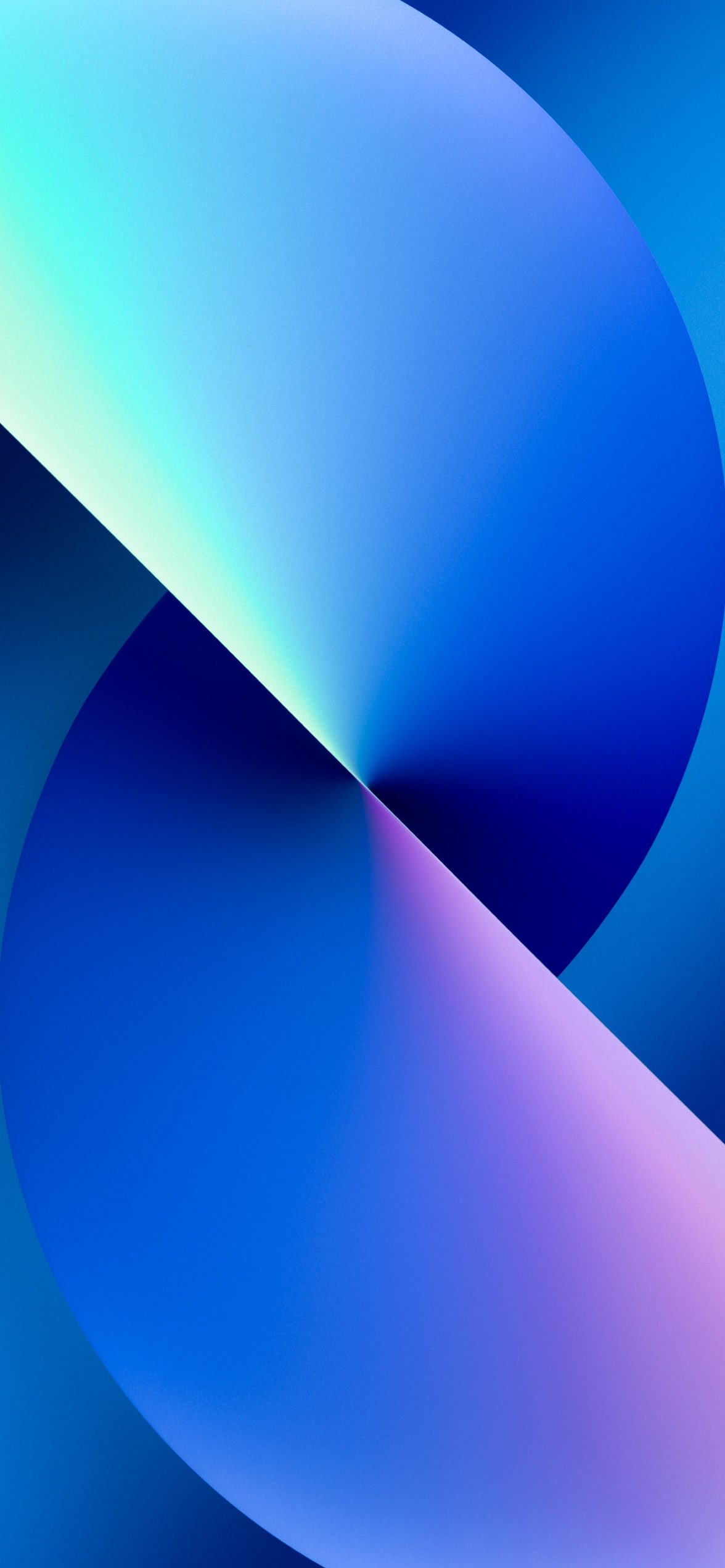 Hình nền 3D đẹp cho iPhone 13 với sắc xanh coban chủ đạo