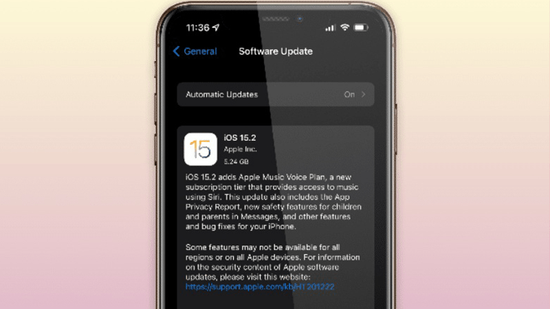 Apple chính thức khóa sign iOS 15.1.1, người dùng không thể hạ cấp nếu đã cập nhật iOS 15.2