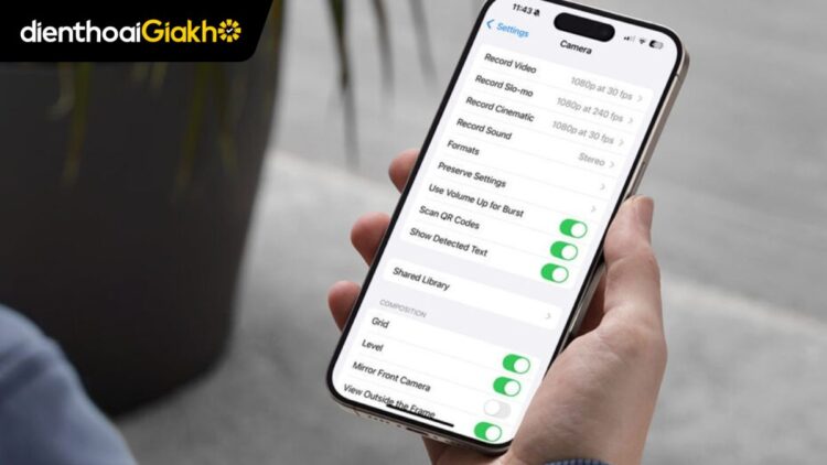 chế độ cài đặt mặc định trên iPhone