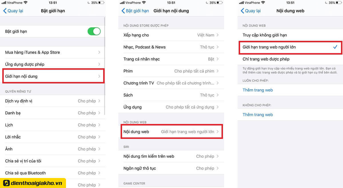 3 bước đơn giản để chặn web đen trên iPhone (2)