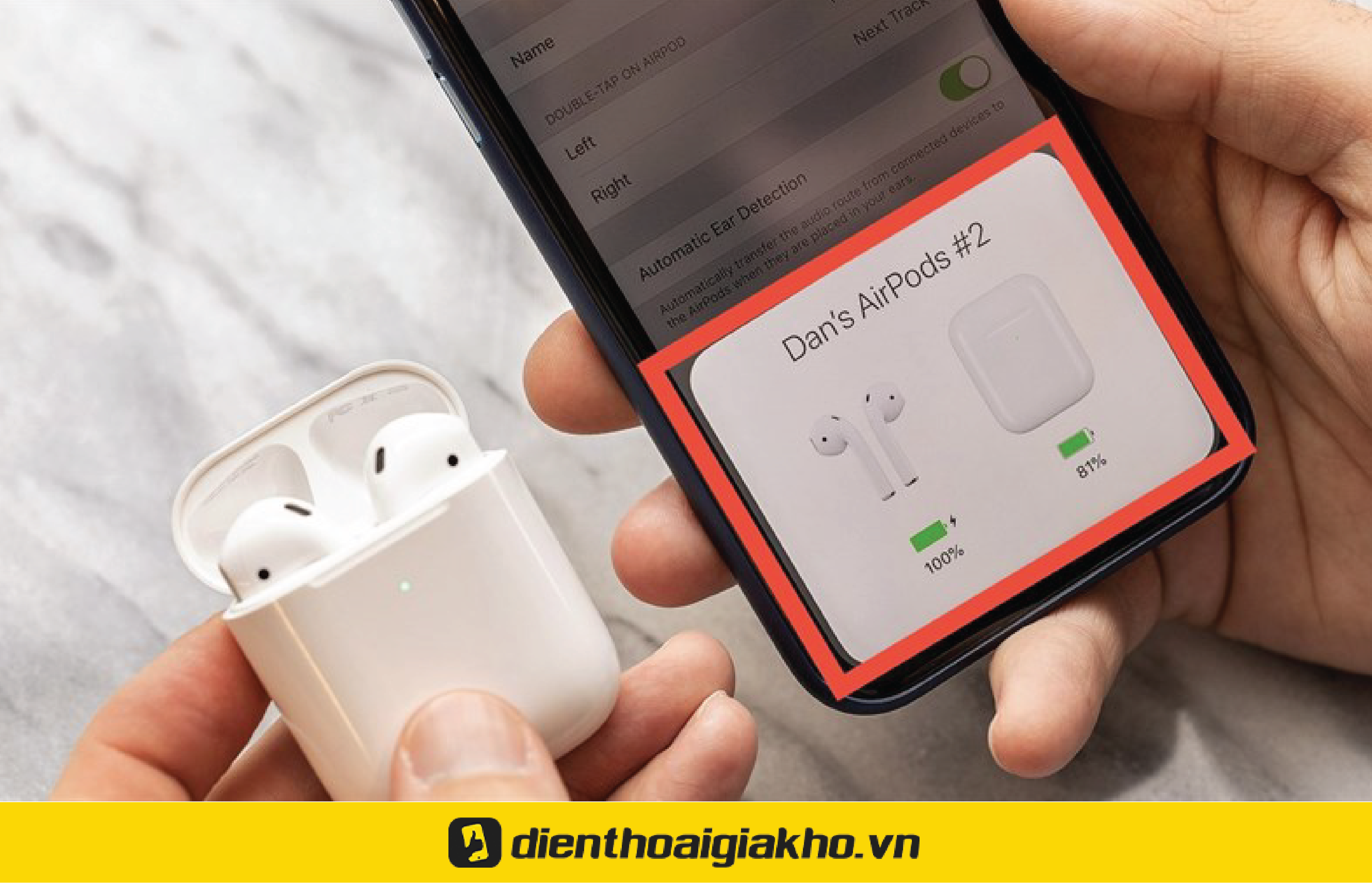 Hướng dẫn chi tiết cách kết nối Airpod với iPhone | Hoàng Hà Mobile