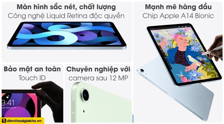 iPad Air 4 (2020) được xem là phiên bản thu gọn của iPad Pro 2020 iPad Air 4 (2020) được xem là phiên bản thu gọn của iPad Pro 2020