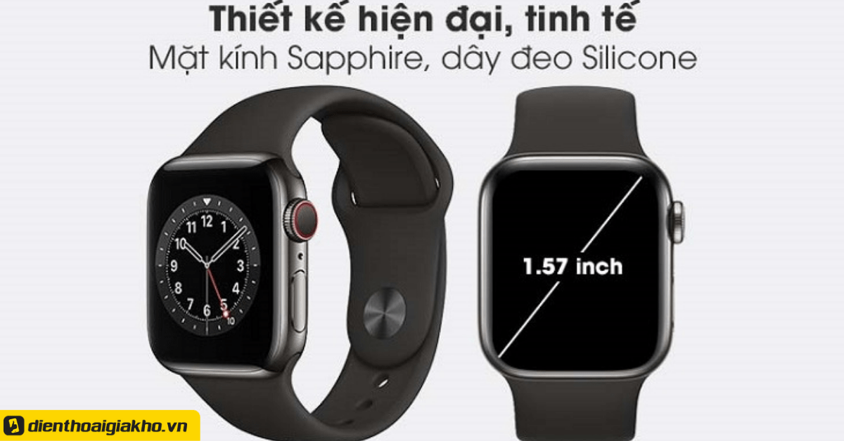 Apple Watch Bản Thép cùng mặt kính hiện đại