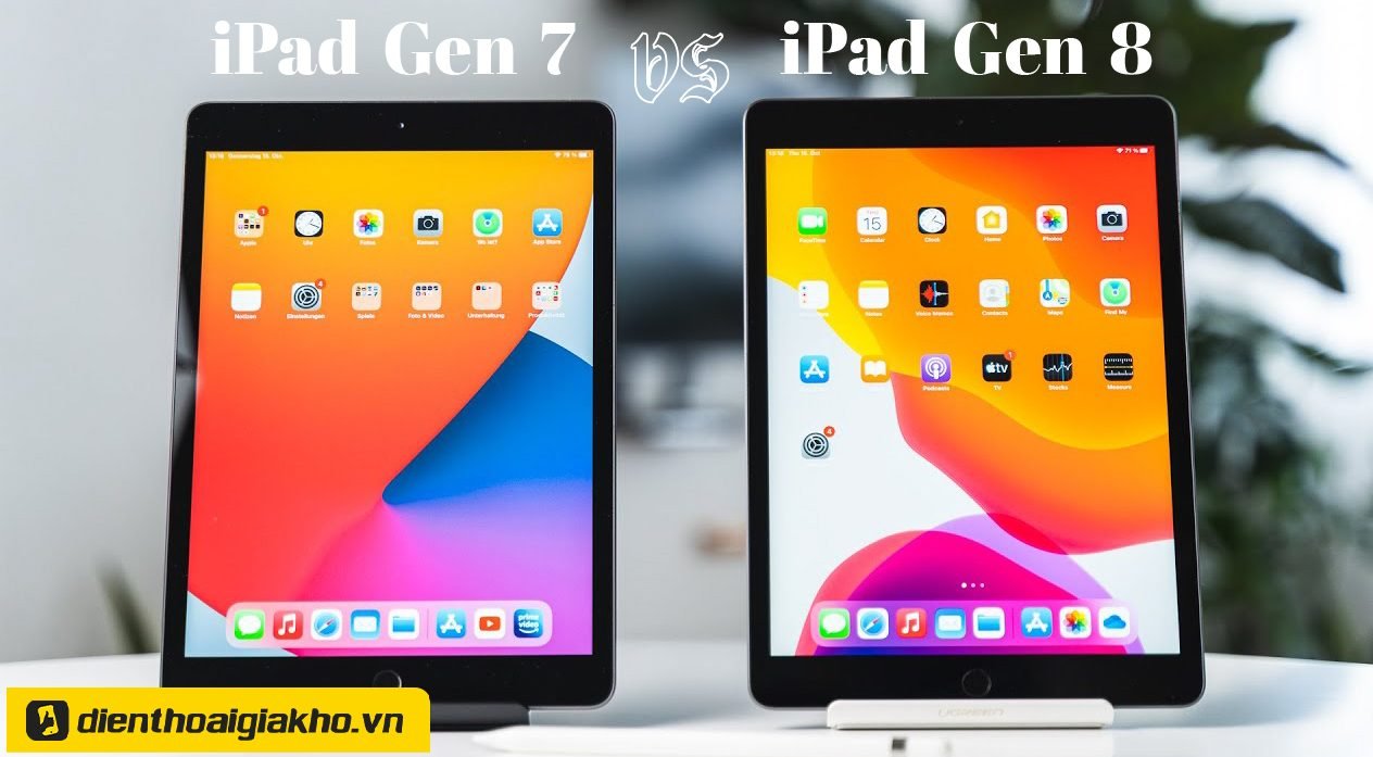 Đánh giá chung thì iPad gen 8 và gen 7 đều có thiết kế khá giống nhau