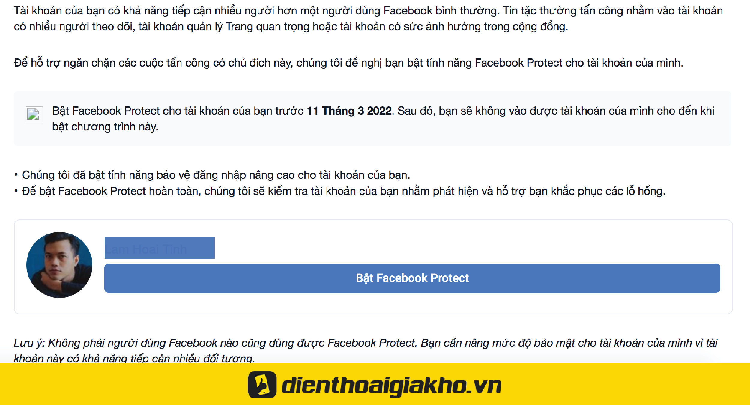 Facebook Protect là gì