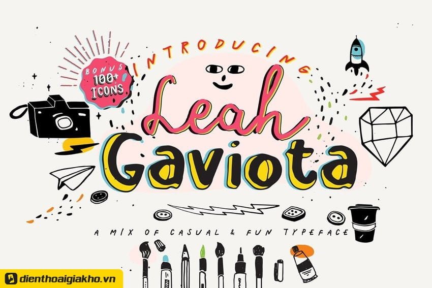 Sử dụng phông chữ Leah Gaviota để thêm giao diện thú vị cho bài viết của bạn