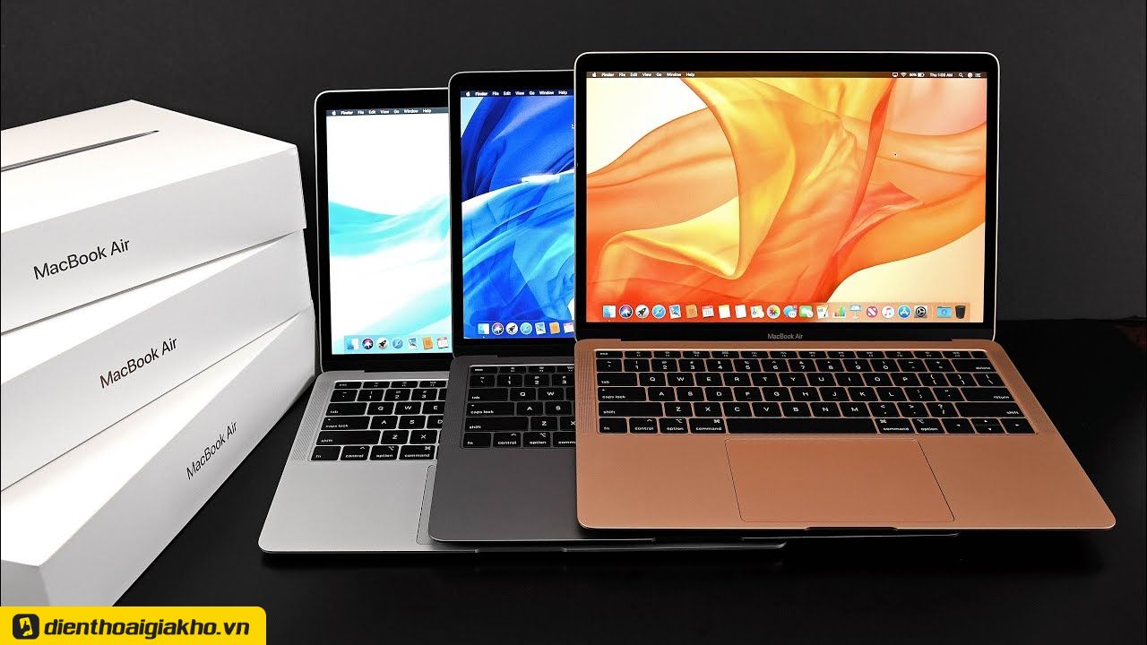 Khi lên đời MacBook Air 2020, máy vẫn có 3 màu sắc giống với 2 bản tiền nhiệm trước đó.