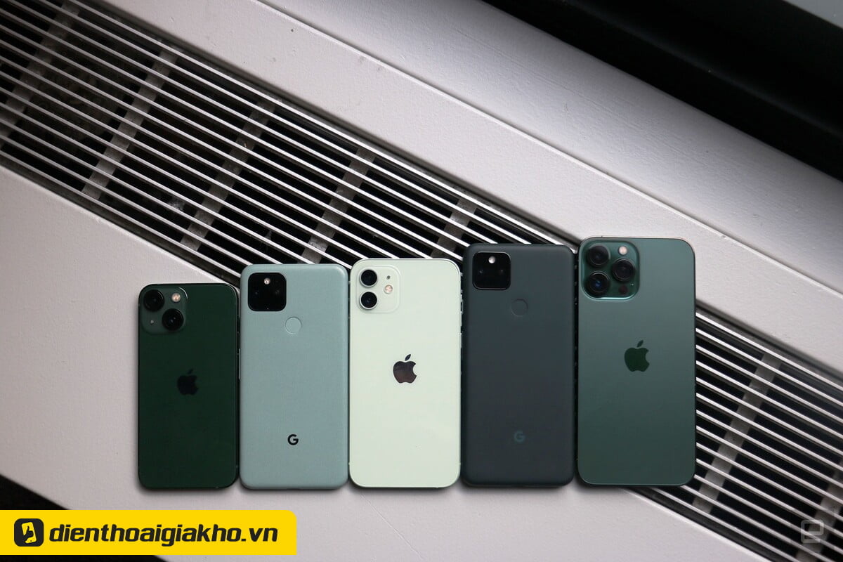 Trên tay iPhone 13 và iPhone 13 Pro Màu Xanh Lá mới - Ảnh