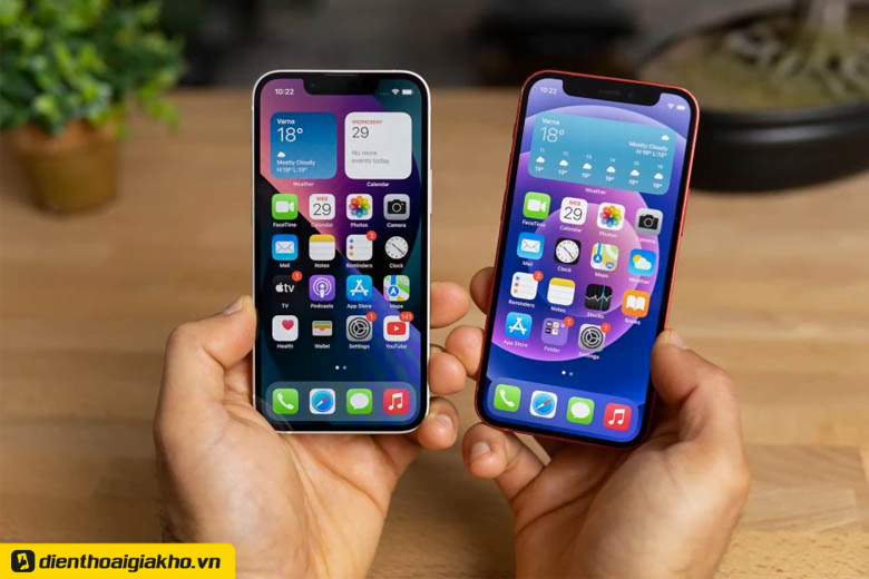 Màn hình của iPhone 13 Mini và iPhone 12 Mini