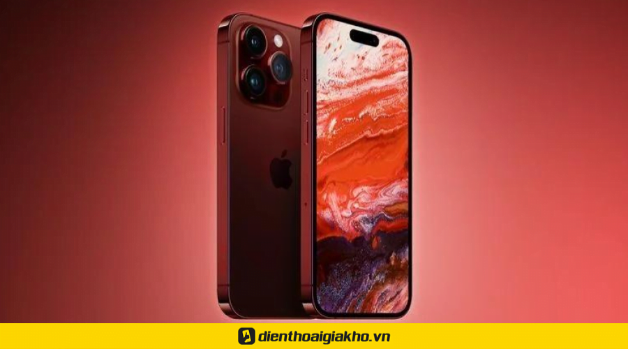 Màu đỏ đô trên dòng iphone 15 Pro và 15 Pro Max