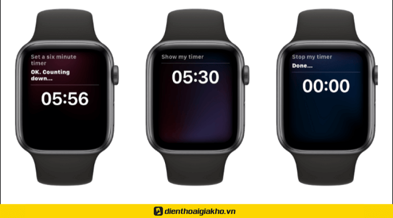 Chỉnh giờ trên đồng hồ apple watch với Siri