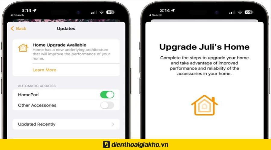 tính năng mới IOS 16.4 - Nâng cấp HomeKit