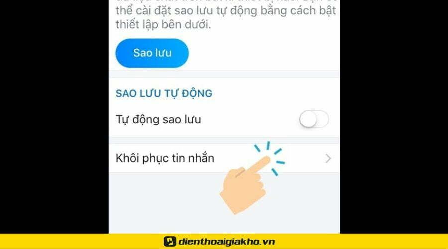 Xóa tin nhắn zalo có khôi phục