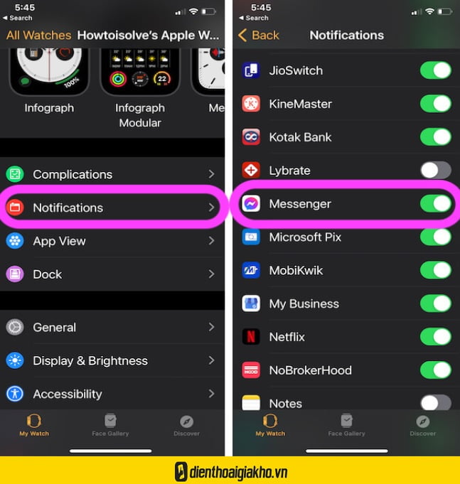 Cấp Quyền Thông Báo Cho Ứng Dụng Messenger 