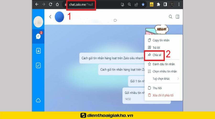 Gửi 1 tin nhắn tới đồng thời nhiều người cùng một lúc