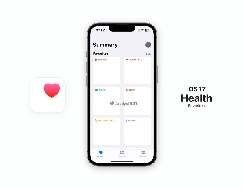 App Health trên iOS 17