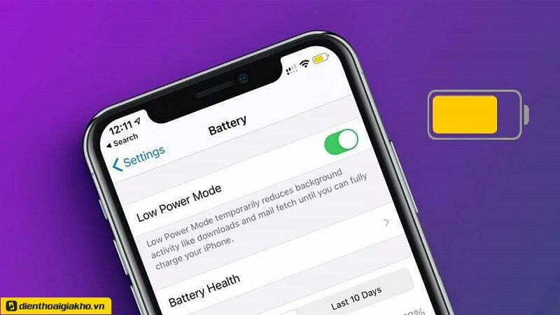 Cài đặt chế độ nguồn điện thấp cho pin