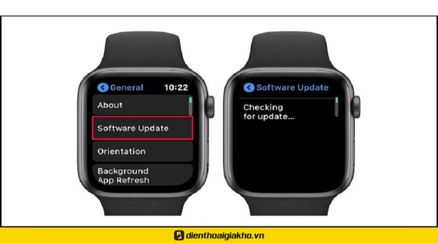Cập nhật lại hệ điều hành trên thiết bị