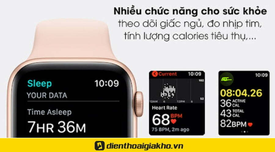 Tắt bluetooth có kết nối được với apple watch - Khả năng theo dõi giấc ngủ, đo nhịp tim