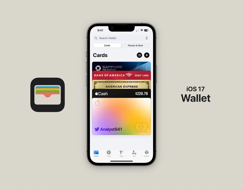 Ứng dụng Wallet trên iOS 17