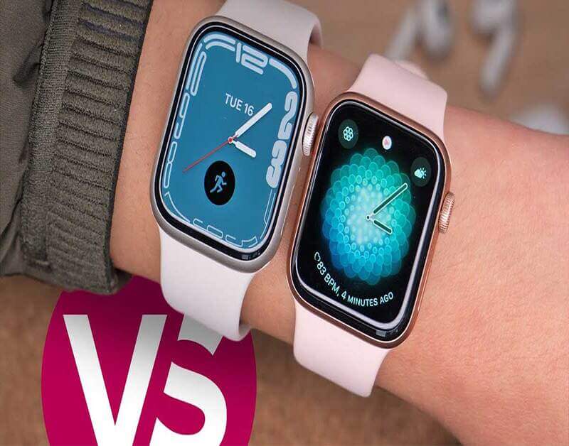 Màn hình của Apple Watch SE 2022 và series 7