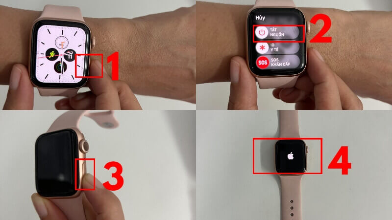 Hướng dẫn cách tắt nguồn Apple Watch SE và series 3 4 5 6 7 8 nhanh chóng