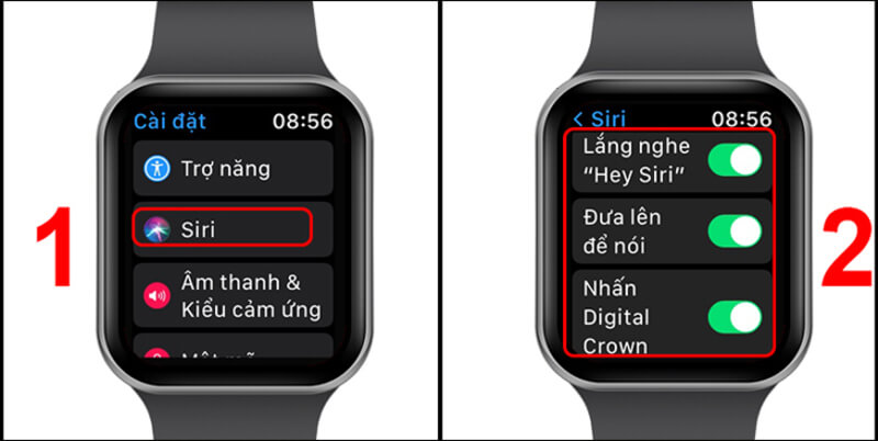 Cách tiết kiệm pin Apple Watch - tắt tính năng Siri