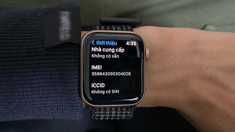 Cách check IMEI trực tiếp trên Apple Watch