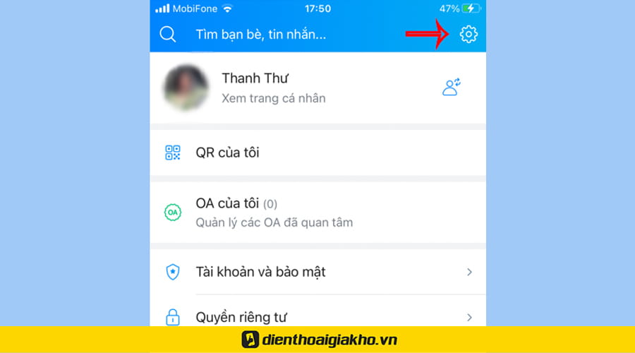 Cách mở chặn Zalo trên Android & iPhone đối với người lạ