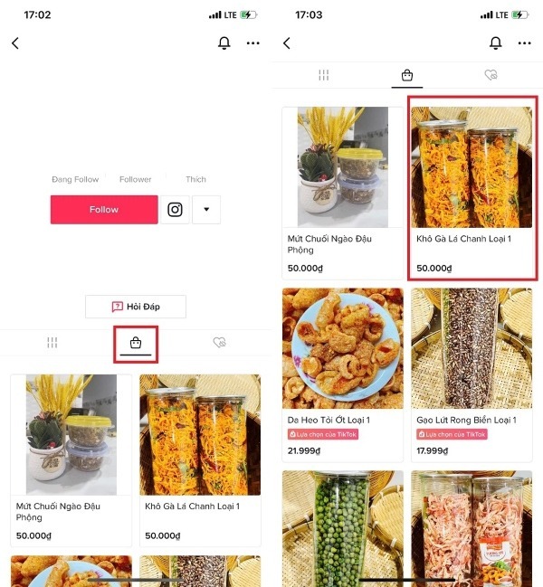 Cách mua hàng trên Tiktok thông qua cửa hàng Tiktok