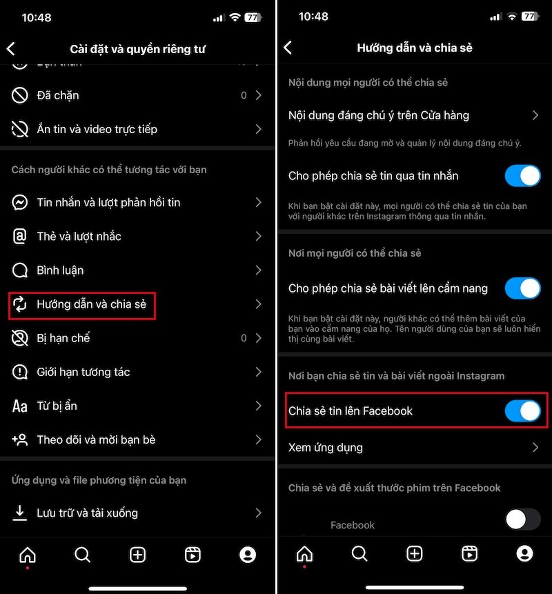 Cách đăng lại story từ Instagram lên Facebook 3
