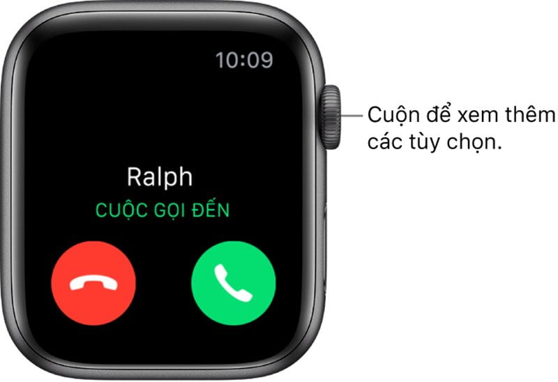 Thực hiện cuộc gọi và tin nhắn trên Apple Watch