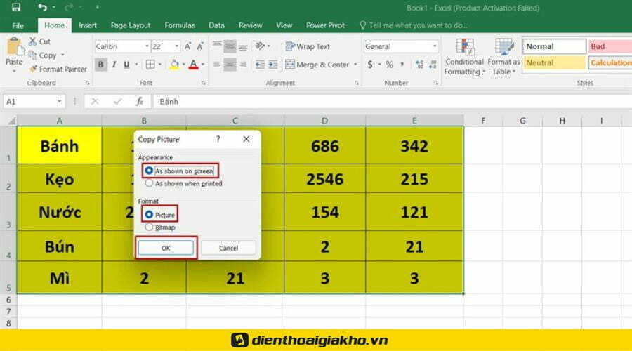 cắt file Excel thành hình ảnh gửi qua zalo