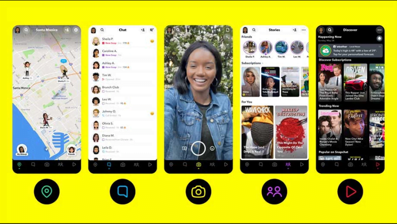 Ứng dụng ghép mặt video Snapchat 