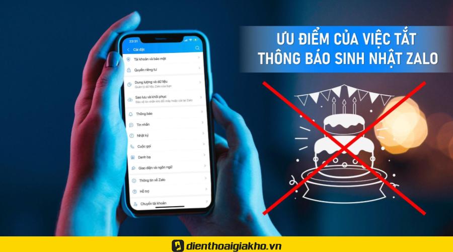 Ưu điểm của việc tắt thông tin sinh nhật bên trên Zalo