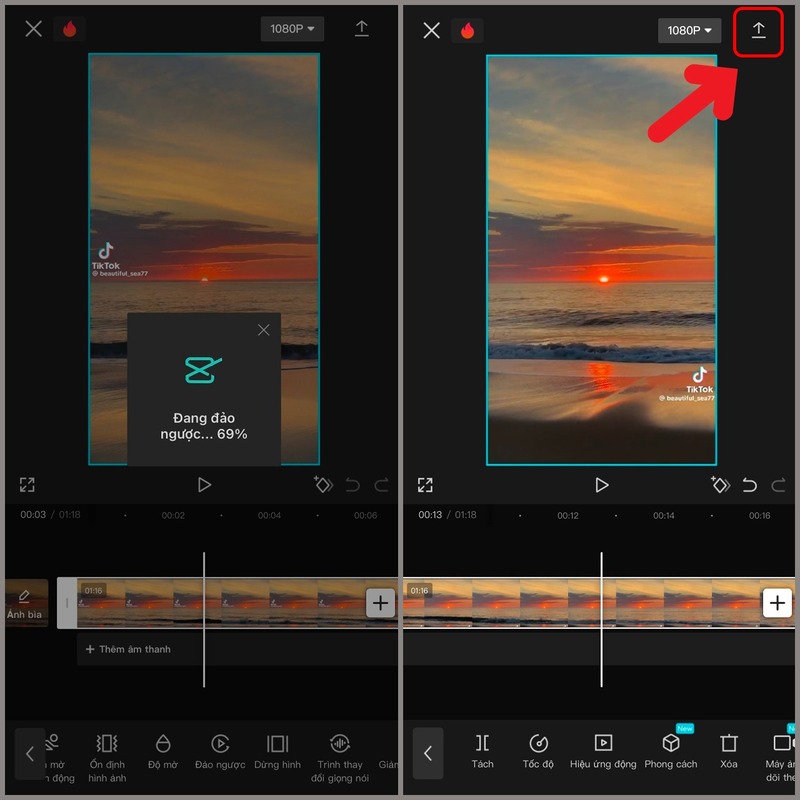Quay video tua ngược bằng các điện thoại Android