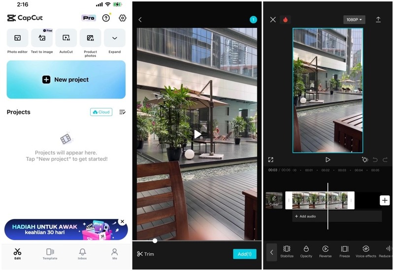 Quay video tua ngược bằng điện thoại iPhone