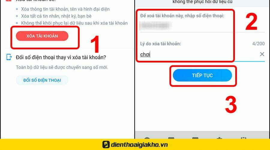 xóa zalo người khác có biết không