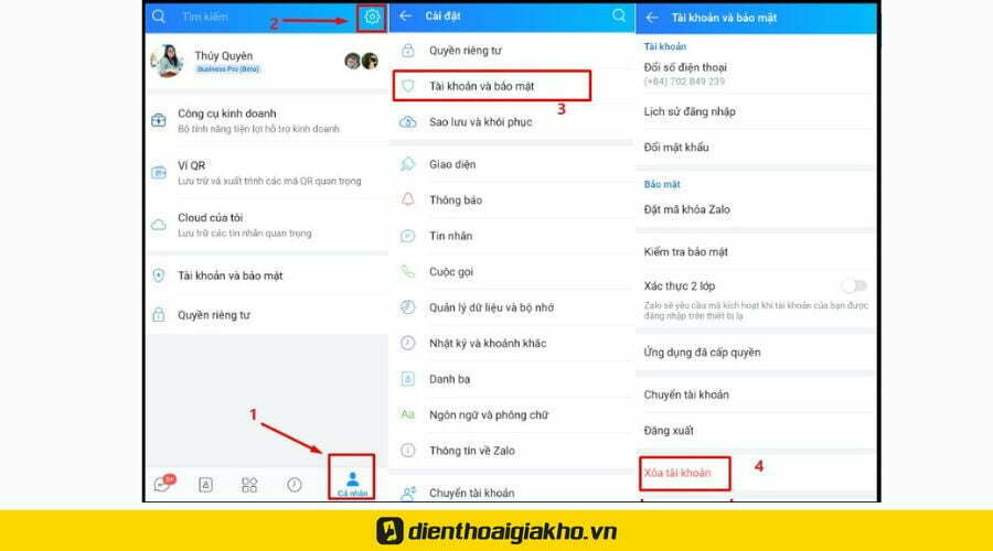 xóa zalo người khác có biết không