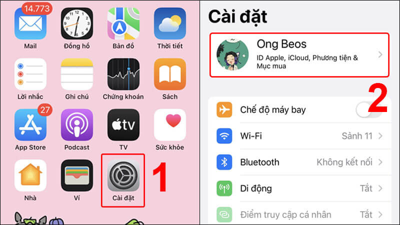 Kiểm tra thời gian sao lưu gần nhất trên thiết bị iPhone